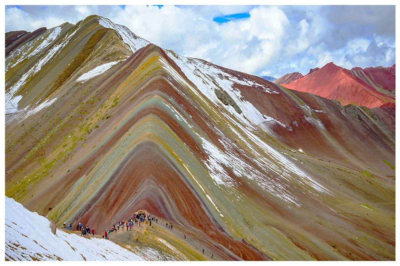 montaña de color